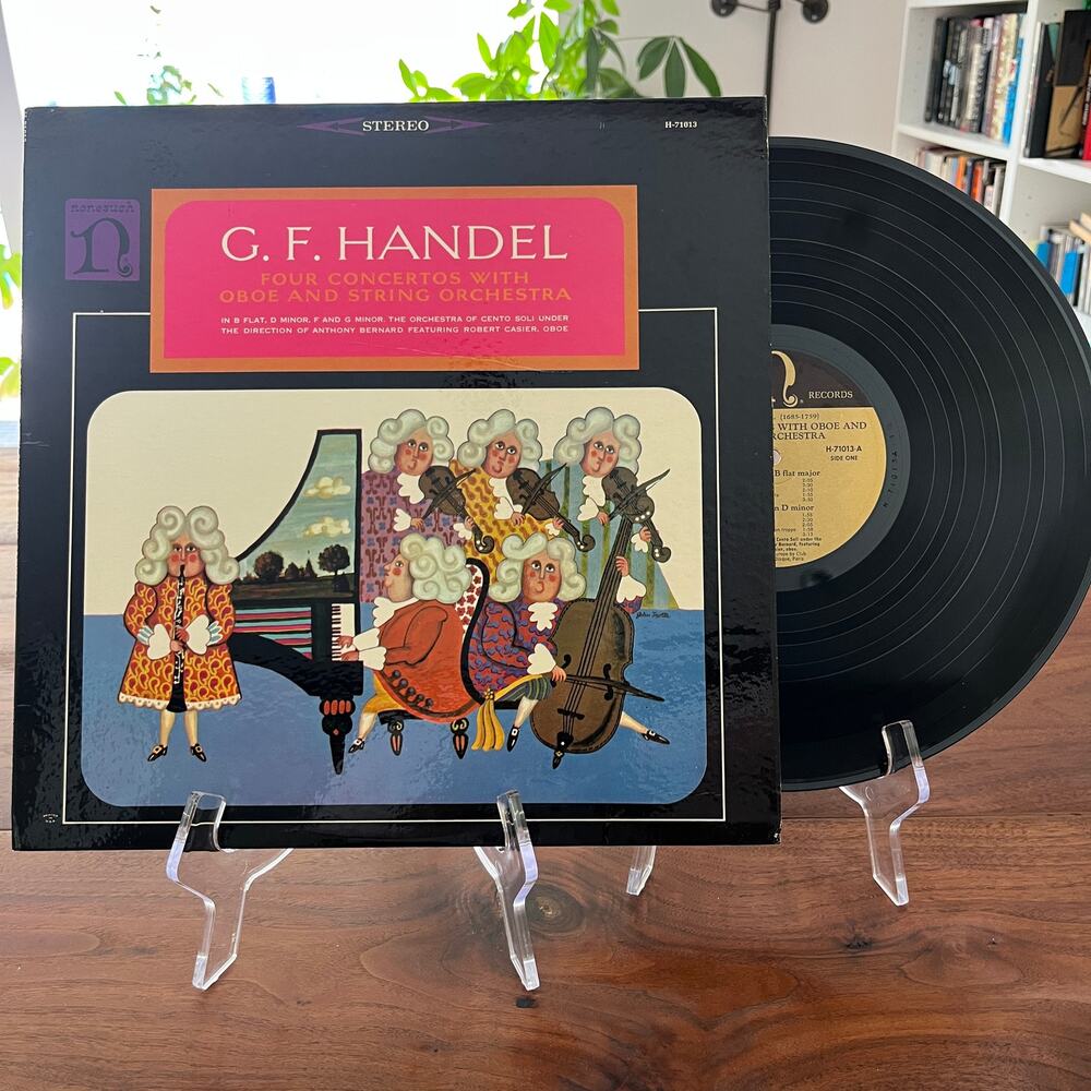 G.F. Handel Four Concertos With Oboe And String Orchestra LP 1964 Nonesuch 71013